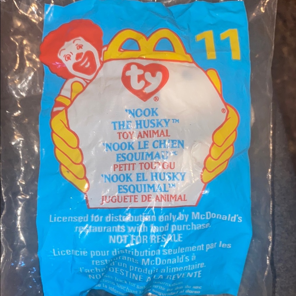 Nook the Husky Toy Animal. #11 from McDonald’s.